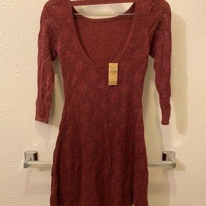 BRAND NEW! Burgundy Sweater Dress